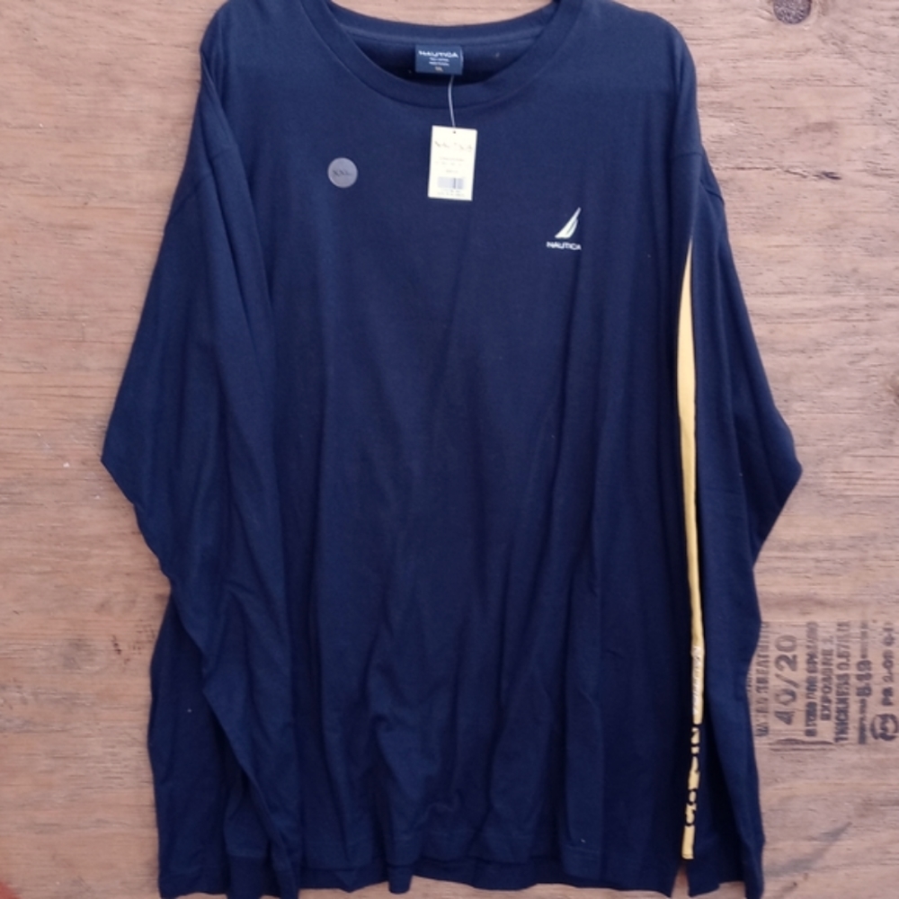 Vintage Nautica Brand New W/Tags Long Sleeve T-shirt Size XXL